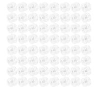 OSOLADY 100 Stück Transparente Nähspulen für Näharbeiten, 25/18p | ABS Ausführung, Glatt Drehend und Austauschbar, Schlichtes Design, für Nähzubehör bei Bekannten Marken Wie Singer