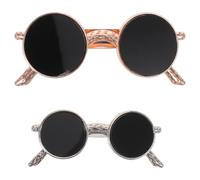 OSOLADY 2er-Pack Haarspangen in Sonnenbrillenform: Kreative Haarspangen in Sonnenbrillenform für Mädchen - Lustiger Vintage-Haarschmuck - Zarte Haarstyling-Accessoires