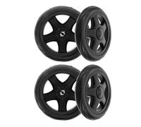 OSOLADY 4 Stück Kunststoffräder für Klappbaren Einkaufswagen mit Einfacher Montage und Verschleißfestem Material für Supermarkt Einkäufe und Outdoor Trolleys