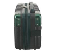 OSOLADY Leichter 14 Zentimeter Reise Trolley aus Abs Kosmetiktasche für Damen Tragbarer Make Up Organizer für Unterwegs