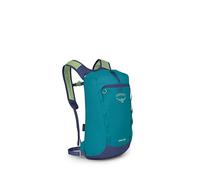 Osprey Daylite Cinch Pack - Schlichter, robuster, vielseitiger Tagesrucksack mit Zugband-Verschluss - Blue Spikemoss/Alkaline O/S
