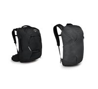 Osprey Europe Damen Fairview 40 Rucksack, Schwarz, Einheitsgröße & Farpoint Fairview Travel Daypack Unisex Travel Backpack Tunnel Vision Grey O/S