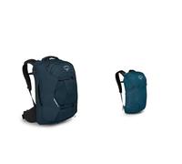 Osprey Europe Herren Farpoint 40 Rucksack, Gedecktes Space Blue, Einheitsgröße & Farpoint Fairview Travel Daypack Unisex Travel Backpack Night Jungle Blue O/S