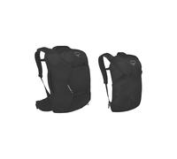 Osprey Farpoint 55 - Bester Hybrid-Rucksack mit abnehmbarem Tagesrucksack, Schwarz