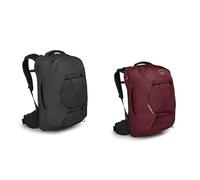 Osprey Herren Rucksack, Nylon, Tunnel Vision Grau, Einheitsgröße & Europe Damen Fairview 40 Rucksack, Zirkon rot, Einheitsgröße