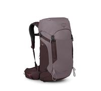 Osprey Kyte LT 35L Damen Rucksack - Leichte Wander- & Reisetasche mit wasserdichtem Regenschutz, Graphitviolett