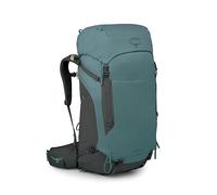 Osprey Kyte LT 65L Damen Rucksack - Leichte Wander- & Campingtasche mit wasserdichtem Regenschutz, Cascade Blue