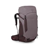 Osprey Kyte LT 65L Damen Rucksack - Leichte Wander- & Campingtasche mit wasserdichtem Regenschutz, Graphitviolett
