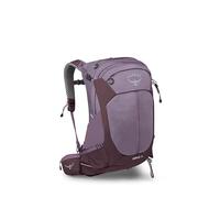 Osprey Sirrus 24L Damen Wanderrucksack - Verstellbarer Tagesrucksack mit wasserdichtem Regenschutz & Flaschentaschen, Purple Dusk