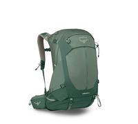 Osprey STRATOS 34L Herren Wanderrucksack Campingtasche mit wasserdichtem Regenschutz, Flaschentaschen, Zahnriemen, Kiefernblatt