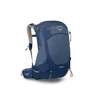 Osprey STRATOS 34L Herren Wanderrucksack - Campingtasche mit wasserdichtem Regenschutz, Flaschentaschen, Ausrüstungsgurten, Nirvana Blau