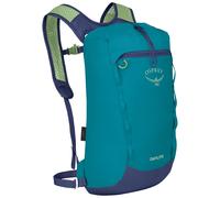 Osprey Daylite Cinch Pack - Schlichter, robuster, vielseitiger Tagesrucksack mit Zugband-Verschluss - Blue Spikemoss/Alkaline O/S