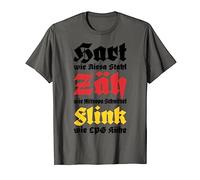 Ossi Hart wie Riesa Stahl Ostdeutschland DDR Ossi Motto T-Shirt