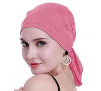 osvyo Bambus Chemo Kopftuch für Frauen mit Haarausfall - Krebspatienten Kopfbedeckung Turban in Versiegelter Verpackung Bubblegum PINK