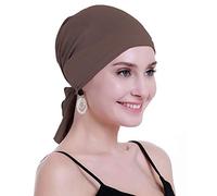osvyo Bambus Chemo Kopftuch für Frauen mit Haarausfall - Krebspatienten kopfbedeckung Turban in Versiegelter Verpackung TAWNY