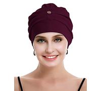 osvyo Bambus-Chemo-Turbane für Frauen, Krebs-Haarausfall-Mütze - leichte Kopfbedeckung aus Baumwolle, versiegelte Verpackung BAUMWOLLWEIN
