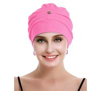 osvyo Baumwoll Chemo Kopfbedeckung für Damen mit Krebs und Haarausfall, Mütze aus Baumwolle, Leichte Kopfbedeckung, Versiegelte Verpackung