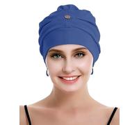 osvyo Baumwoll Chemo Kopfbedeckung für Damen mit Krebs und Haarausfall, Mütze aus Baumwolle, Leichte Kopfbedeckung, Versiegelte Verpackung