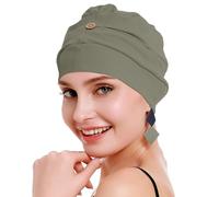 osvyo Baumwoll Chemo Kopfbedeckung für Damen mit Krebs und Haarausfall, Mütze aus Baumwolle, Leichte Kopfbedeckung, Versiegelte Verpackung