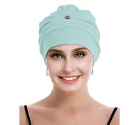 osvyo Baumwoll Chemo Kopfbedeckung für Damen mit Krebs und Haarausfall, Mütze aus Baumwolle, Leichte Kopfbedeckung, Versiegelte Verpackung