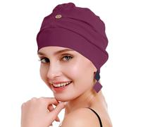 osvyo Baumwoll Chemo Kopfbedeckung für Damen mit Krebs und Haarausfall, Mütze aus Baumwolle, Leichte Kopfbedeckung, Versiegelte Verpackung