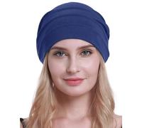 osvyo Baumwolle Chemo Hüte Soft Caps Krebs Kopfbedeckungen für Frauen Haarausfall versiegelt Verpackung,Star Command BLAU