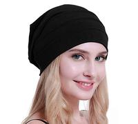 osvyo Baumwolle Chemo Hüte Soft Caps Krebs Kopfbedeckungen für Frauen Haarausfall versiegelt Verpackung SCHWARZ