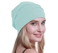 osvyo Baumwolle Chemo Hüte Soft Caps Krebs Kopfbedeckungen für Frauen Haarausfall versiegelt Verpackung,LICHT Pistachio