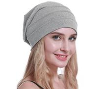 osvyo Baumwolle Chemo Hüte Soft Caps Krebs Kopfbedeckungen für Frauen Haarausfall versiegelt Verpackung HELL FLECKENDES GRAU