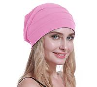 osvyo Baumwolle Chemo Hüte Soft Caps Krebs Kopfbedeckungen für Frauen Haarausfall versiegelt Verpackung HELL PINK