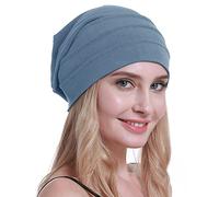 osvyo Baumwolle Chemo Hüte Soft Caps Krebs Kopfbedeckungen für Frauen Haarausfall versiegelt Verpackung Cerulean BLAU