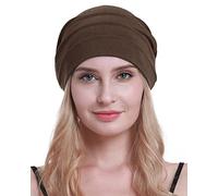 osvyo Baumwolle Chemo Hüte Soft Caps Krebs Kopfbedeckungen für Frauen Haarausfall versiegelt Verpackung Leichter Kaffee