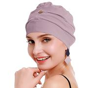 osvyo Baumwolle Chemo Kopfbedeckung für Damen Krebs Haarausfall Hut - Baumwolle Leichte Kopfbedeckung Versiegelte Verpackung HELLES Aprikosen-Rouge