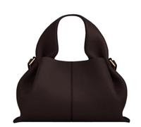 OTroyllvaoT Cloud Pouch Dumpling Clutch Geldbörse Damen Tote Schulter Retro Crossbody Bag Casual Dumpling Hobo Bag (Ebony,Small)