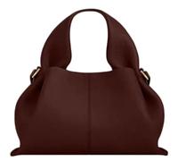 OTroyllvaoT Cloud Pouch Dumpling Clutch Geldbörse Damen Tote Schulter Retro Crossbody Bag Casual Dumpling Hobo Bag (Cognac Red,Small)