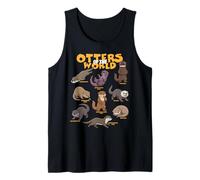 Otter of The World Breeds Süßer Fischotter, Liebhaber von Meerestieren Tank Top