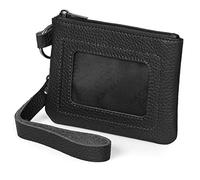 Otto Angelino Ausweishülle aus echtem Leder mit Reißverschluss und Handschlaufe Kartenhalter - Unisex