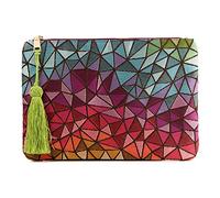 Otto Angelino Damen Otto95 Clutch, Buntes Mosaik, Einheitsgröße EU