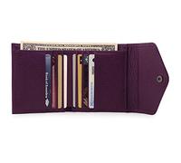 Otto Angelino Echtleder Geldbörse im Briefumschlag-Design - RFID Schutz - Unisex, Lila