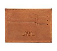 Otto Angelino Echtleder Ultra Slim Minimalisten Kartenhalter (Camel)
