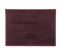 Otto Angelino Echtleder Ultra Slim Minimalisten Kartenhalter (Kastanienbraun)