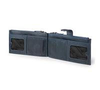 Otto Angelino Genuine Leather 2 Compartment Bifold Wallet with Phone Compatible Slots - RFID Blocking (Blau)