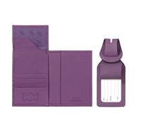 Otto Angelino Reisepass-Etui aus echtem Leder - RFID-Blockierung mit Ticketfach und Gepäckanhängern