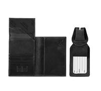 Otto Angelino Reisepass-Etui aus echtem Leder - RFID-Blockierung mit Ticketfach und Gepäckanhängern