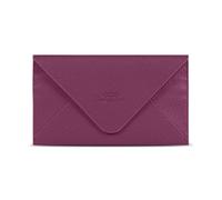 Otto Angelino Schlanke Geldbörsen-Clutch aus echtem Leder - Mehrere Fächer für Geld, Ausweis, Karten, Smartphone, RFID-Blockierung - Unisex