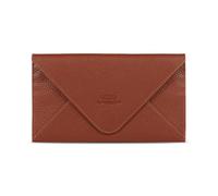 Otto Angelino Schlanke Geldbörsen-Clutch aus echtem Leder - Mehrere Fächer für Geld, Ausweis, Karten, Smartphone, RFID-Blockierung - Unisex