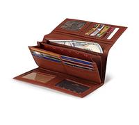 Otto Angelino Women's OTTO333 Brieftasche, Brown