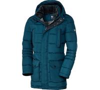 Otto Kern Winterjacke Herren, ultrawarmer Stepp-Mantel mit Kapuze und Webpelz (abnehmbar), lässige Steppjacke mit 8 Taschen, sportiver Parka für Herren, superbequem & wärmeisolierend, Petrol, Gr. 58