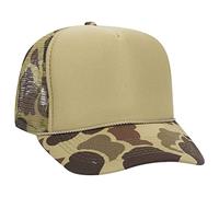 Otto Trucker-Hut, 12 Stück, Camouflage-Polyester-Schaumstoff, vorne mit 5 Paneelen, hohe Krone, Netzrücken, Trucker-Hut. - - Einheitsgröße