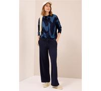 Cecil Langarmshirt CECIL Damen Größe XXL (46) urban dunkelblau, gemustert, 75% Viskose